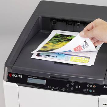 Kyocera printer with eco toner reducing power consumption and enhancing efficiency